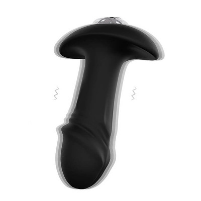 Foto 4 do produto Plug Anal no Formato de Glande em Silicone e Bullet em ABS com Vibração Única - S-Hande StarArrow | 8 x 3 cm