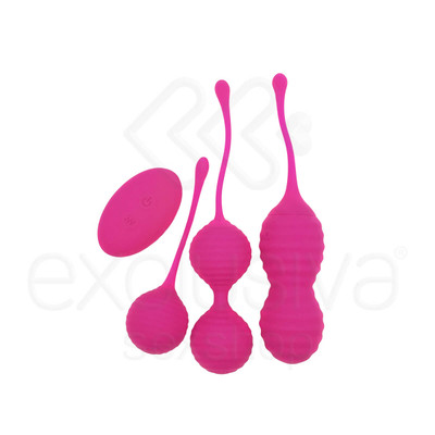 Foto 2 do produto Kit para Pompoarismo Recarregável com Peso, 9 Modos de Vibração e Controle sem Fio - S-Hande Sweetheart | Disponível em 2 Cores