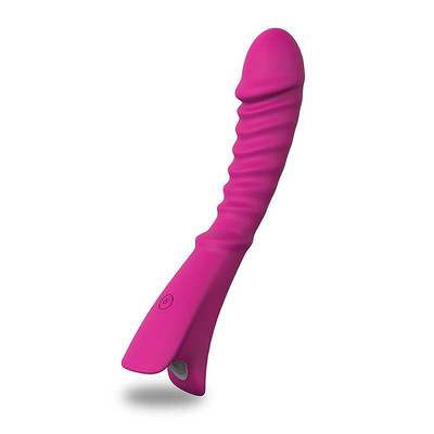Foto 2 do produto Vibrador Estimulador de Ponto G Recarregável Ondulado com 7 Modos de Vibração - S-Hande Topi - 20 x 3,5 cm | Disponível em 2 Cores