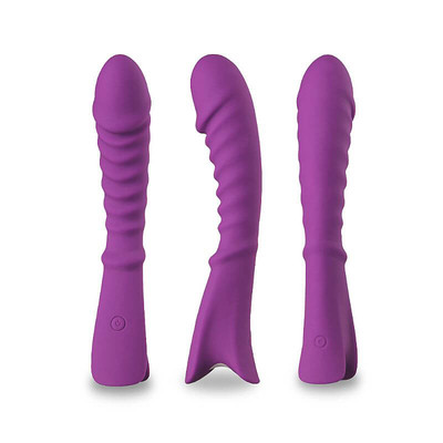 Foto 3 do produto Vibrador Estimulador de Ponto G Recarregável Ondulado com 7 Modos de Vibração - S-Hande Topi - 20 x 3,5 cm | Disponível em 2 Cores