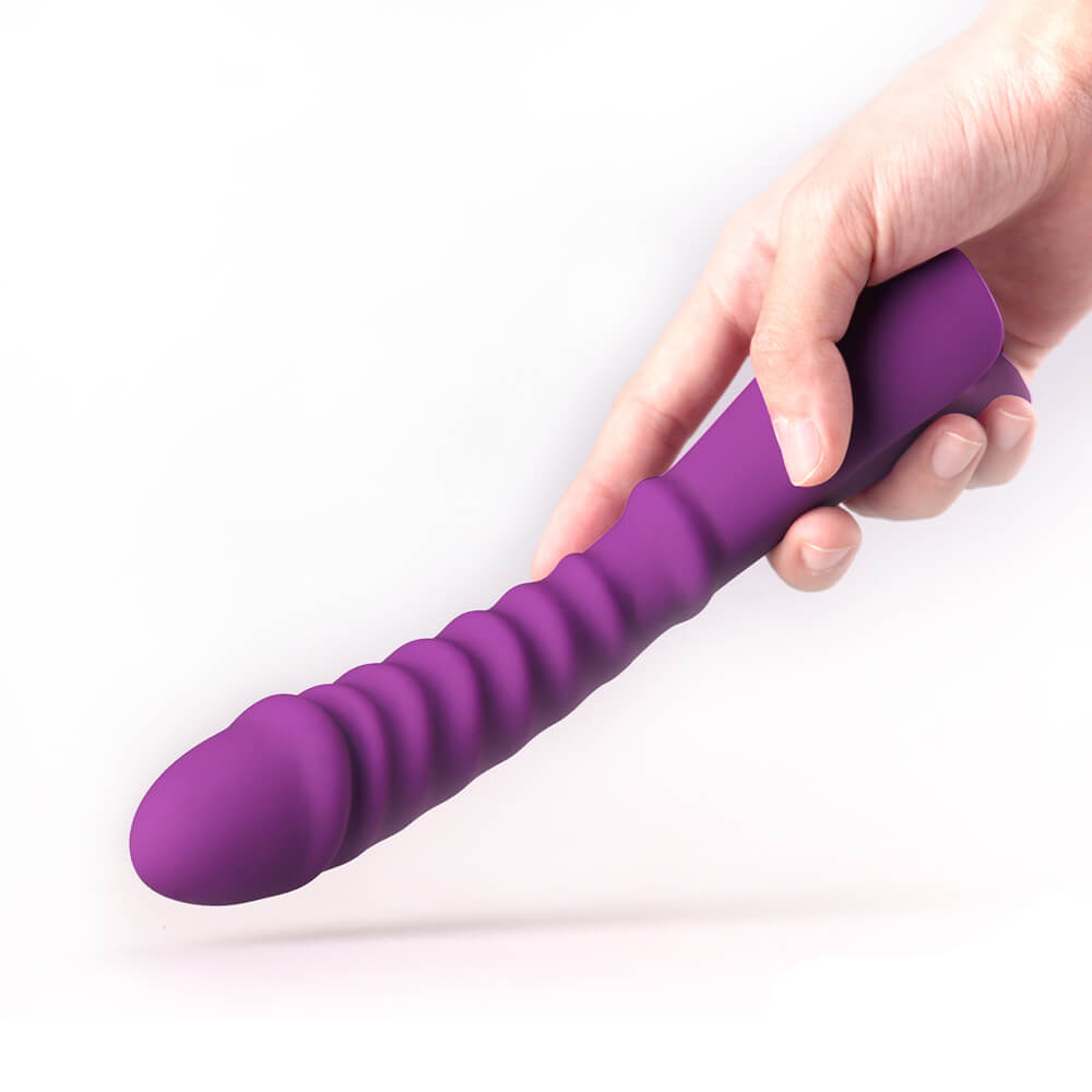 Vibrador Estimulador de Ponto G Recarregável Ondulado com 7 Modos de Vibração - S-Hande Topi - 20 x 3,5 cm | Disponível em 2 Cores - 5