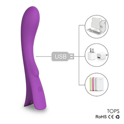 Foto 3 do produto S-Hande Tops - Vibrador Estimulador de Ponto G Recarregável com 9 Modos de Vibração - 20 x 3,5 cm | DIsponível em 2 Cores