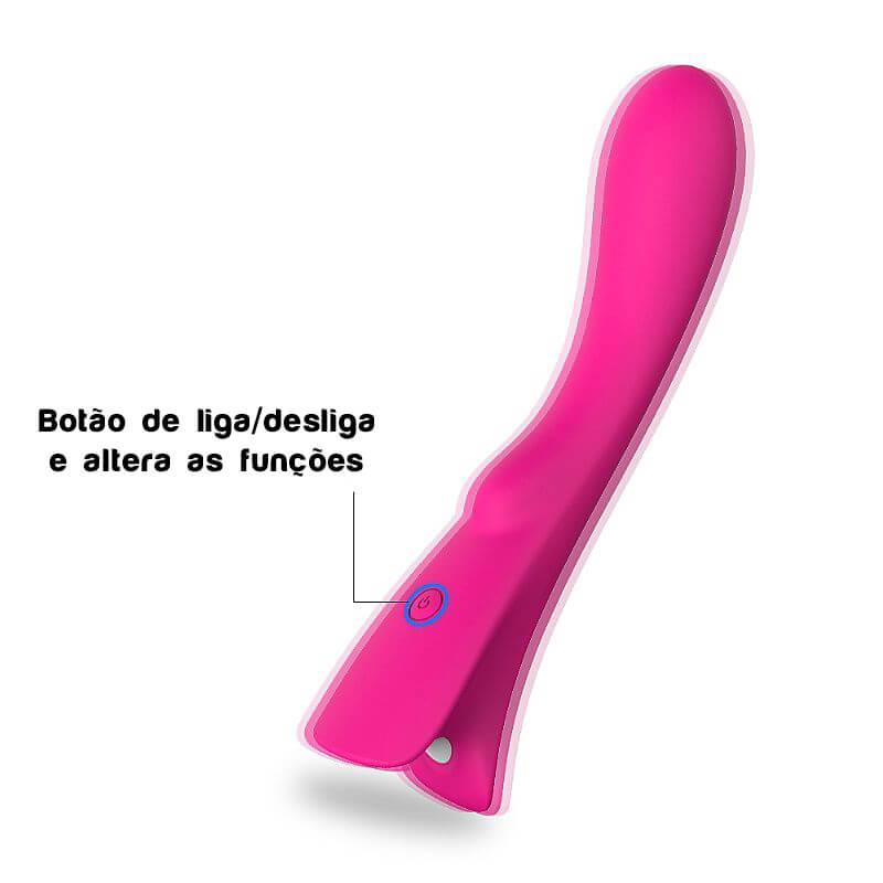 S-Hande Tops - Vibrador Estimulador de Ponto G Recarregável com 9 Modos de Vibração - 20 x 3,5 cm | DIsponível em 2 Cores - 5