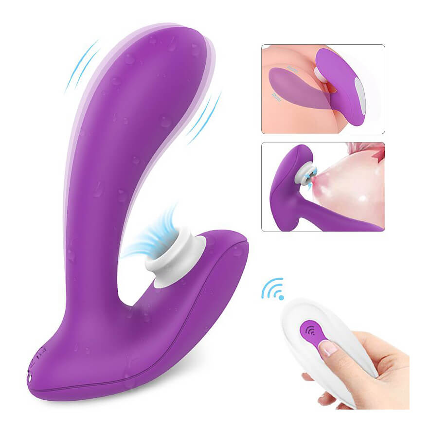 Vibrador de Clítoris e Ponto G Recarregável com 9 Modos de Vibração, 9 Intensidades de Pulsação e Controle Remoto Sem Fio- S-Hande Tricker-RCT | Disponível em 2 Cores - 7