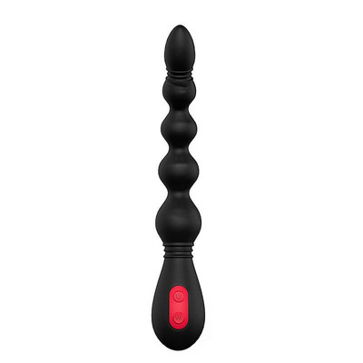 Foto 2 do produto Plug Anal Escalonado Recarregável em Silicone Aveludado com 9 Modos de Vibração - S-Hande Vins | 22 x 3,8 cm