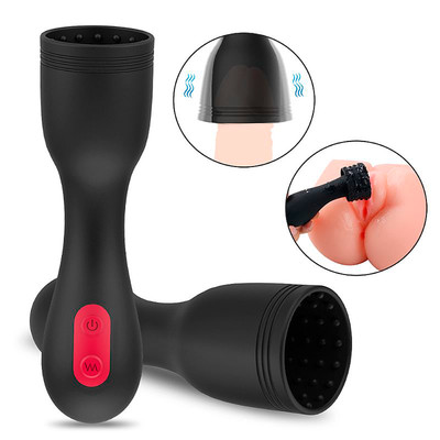 Estimulador Peniano em Silicone Aveludado com 9 Modos de Vibração e Recarregável - S-Hande Wavinglight | 14,2 x 3,8 cm