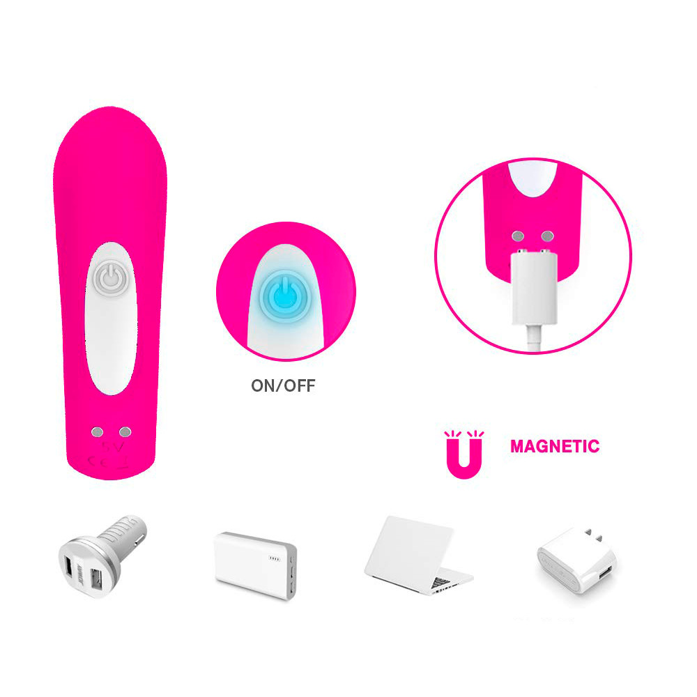 Vibrador para Casal Recarregável em Silicone, 9 Modos de Vibrações e Controle Remoto Sem Fio - S-Hande Wejoy-RCT | Disponível em 2 Cores - 3