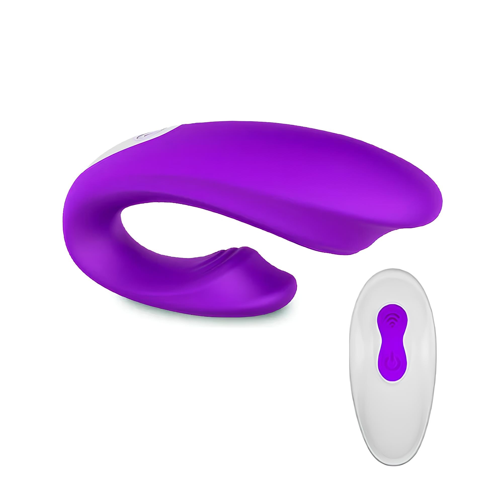 Vibrador para Casal Recarregável em Silicone, 9 Modos de Vibrações e Controle Remoto Sem Fio - S-Hande Wejoy-RCT | Disponível em 2 Cores - 4