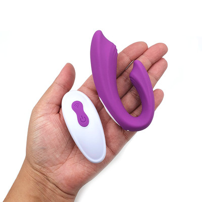Vibrador para Casal Recarregável em Silicone, 9 Modos de Vibrações e Controle Remoto Sem Fio - S-Hande Wejoy-RCT | Disponível em 2 Cores