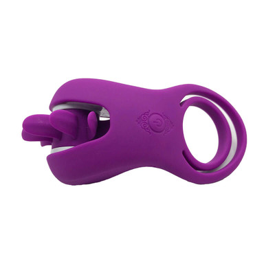 Foto 3 do produto Anel Peniano com Estimulador de Clítoris com 10 Modos de Vibração e Recarregável via USB - S-Hande Wind | 11 x 5 cm | Disponível em 2 Cores