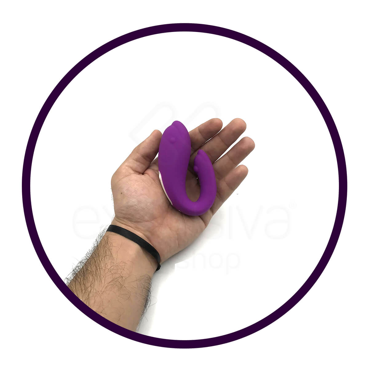 Vibrador Para Casal em Silicone com 9 Modos de Vibração, Resistente à água e Recarregável - S-Hande Winter | Disponível em 2 Cores - 5