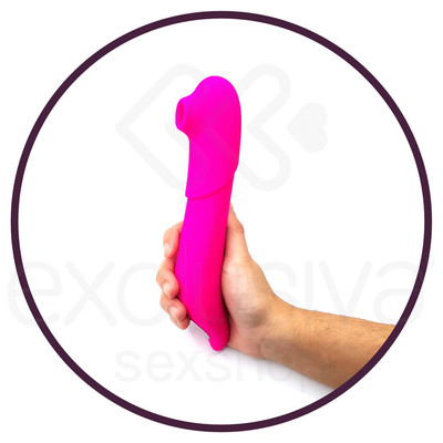 Foto 5 do produto S-Hande Youmis - Estimulador de Ponto G ou de Clítoris Recarregável em Silicone com 9 Modos de Estimulações, Capa e Certificação IPX7 à Prova De Água - 21 x 3,6 cm