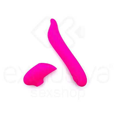 Foto 2 do produto S-Hande Youmis - Estimulador de Ponto G ou de Clítoris Recarregável em Silicone com 9 Modos de Estimulações, Capa e Certificação IPX7 à Prova De Água - 21 x 3,6 cm