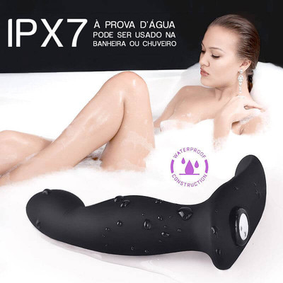 Foto 3 do produto S-Hande Zeus-RCT - Plug Anal Recarregável em Silicone Estimulador de Próstata e Períneo Flexível com 9 Modos de Vibrações, Controle Remoto e Certificado IPX7 à Prova De Água- 12,7 x 2,7 cm