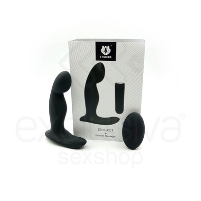 Foto 1 do produto S-Hande Zeus-RCT - Plug Anal Recarregável em Silicone Estimulador de Próstata e Períneo Flexível com 9 Modos de Vibrações, Controle Remoto e Certificado IPX7 à Prova De Água- 12,7 x 2,7 cm