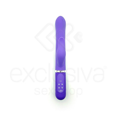 Foto 4 do produto Shmily - Vibrador Recarregável Vai e Vem Estimulador de Ponto G e Clítoris com 36 Modos de Vibrações e Textura Rotativa - 27,2 x 3,8 cm | Cor: Roxo