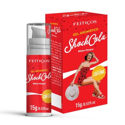 Gel Beijável Lubrificante Aromático com Efeito Eletrizante e Cafeína - Shock Cola | 15g