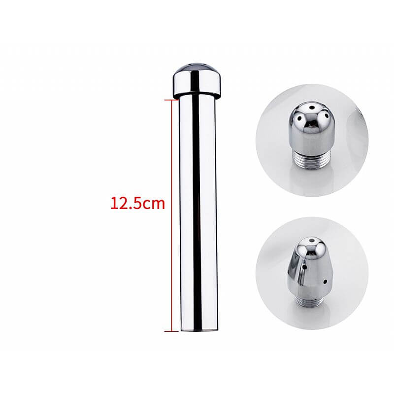 Shower Enema - Ducha Higiênica Anal para Chuveirinho da Privada com Kit de Ponteiras - 12,5 x 2 cm - 2