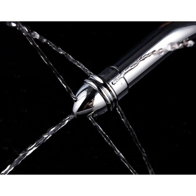 Ducha Higiênica Anal com Curva para Chuveirinho da Privada com Kit de Ponteiras - Shower Enema - 6,5 cm - 5