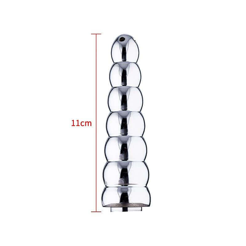 Ducha Higiênica Anal Escalonada com Esferas de Tamanho Gradativo para Chuveirinho da Privada - Shower Enema - 11 x 2,8 cm - 5
