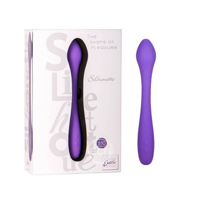 Foto 1 do produto Silhouette S10 - Vibrador Estimulador de Ponto G em Silicone Resistente à água com Vértebra, 5 Modos de Vibrações e Função Lock - 20,5 x 3,2 cm