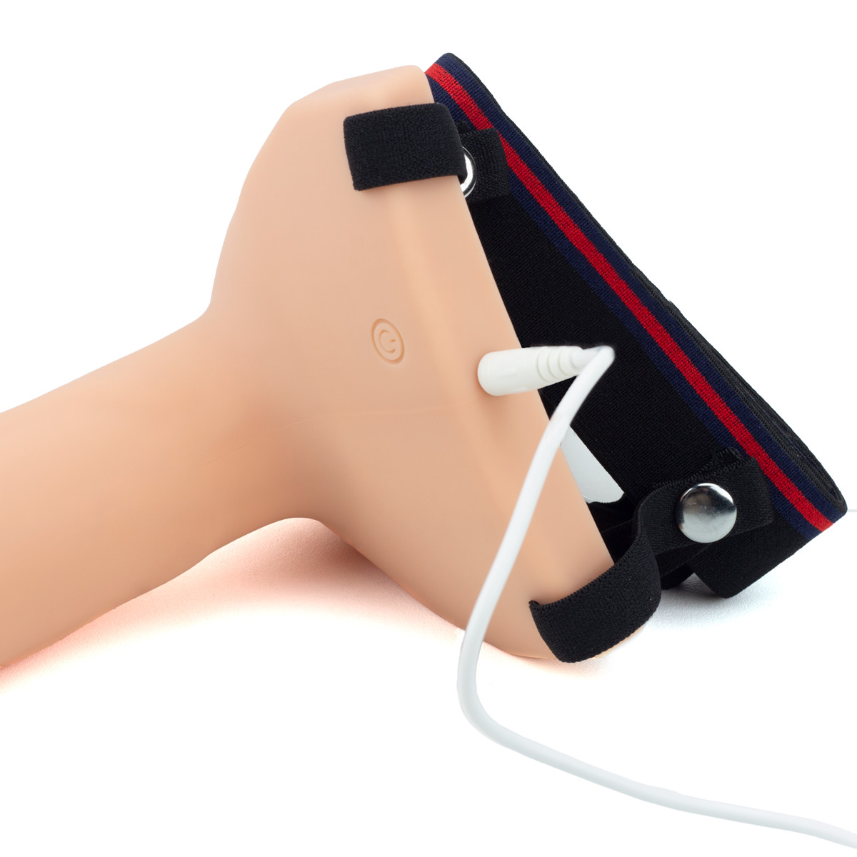 Capa Peniana com Glande Definida Preenchida, 10 Modos de Vibração, Modo Turbo, Controle Remoto e Cinta Ajustável - Aphrodisia Silicone Curved Dong | 13 x 3,2 cm - 7