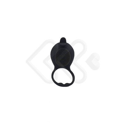 Foto 2 do produto Anel Peniano Recarregável em Silicone com 10 Modos de Vibração, Estimulador de Clitóris e Texturas Massageadoras - Silicone Love Ring Dolphin | 6,0 x 4,3 cm