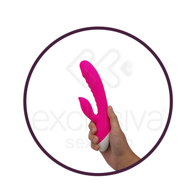 Foto 5 do produto Silicone Massager Vibrator - Vibrador Estimulador de Ponto G e Clítoris, Recarregável em Silicone com 10 Modos de Vibração - 20 x 3,1 cm