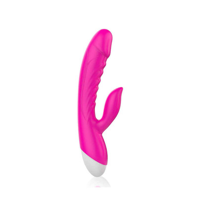 Foto 4 do produto Silicone Massager Vibrator - Vibrador Estimulador de Ponto G e Clítoris, Recarregável em Silicone com 10 Modos de Vibração - 20 x 3,1 cm