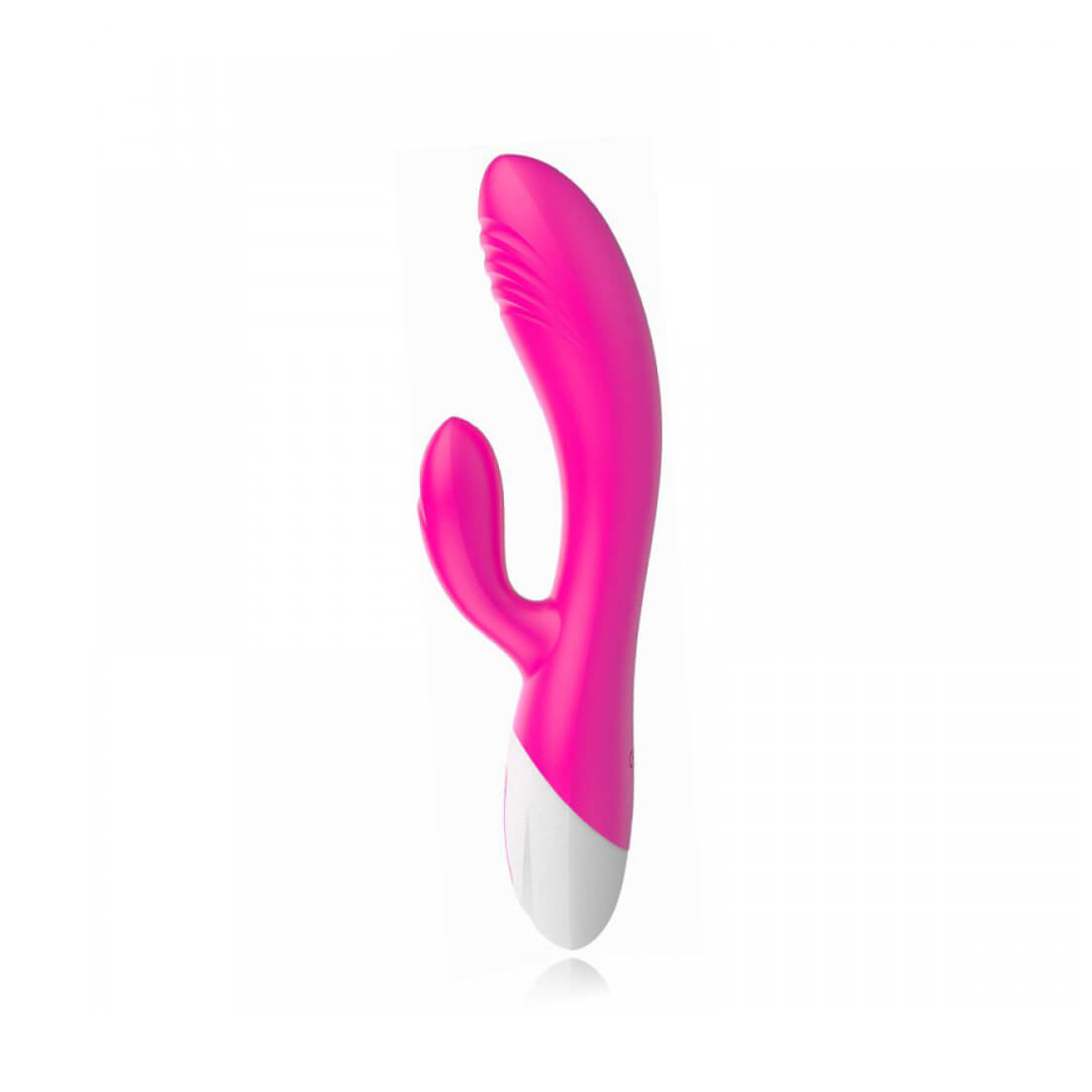 Silicone Massager Vibrator - Vibrador Estimulador de Ponto G e Clítoris em Silicone com Textura na Ponta, Recarregável e com 10 Modos de Vibração - 20 x 3,3 cm - 2