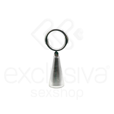 Foto 4 do produto Plug Anal Estimulador de Próstata em V Feito em Silicone e Alça Removível - Silicone Prostate Plug | 8,2 x 2 cm