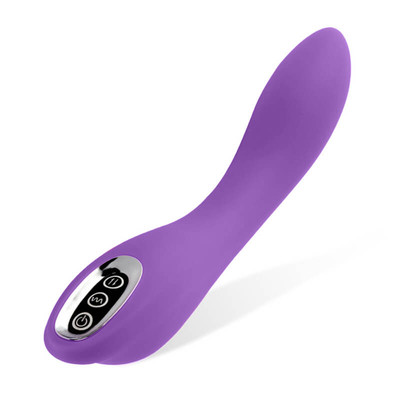 Foto 1 do produto Vibrador de Ponto G com 7 Modos de Vibração e Esfera Estimuladora de Clitóris com 3 Intensidades, Recarregável via USB - Silicone Toy Body Safe | 10,5 x 3,2 cm | Disponível em 2 Cores