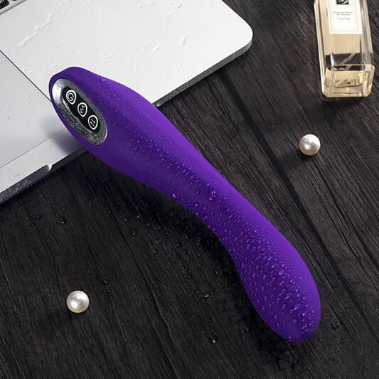 Vibrador de Ponto G com 7 Modos de Vibração e Esfera Estimuladora de Clitóris com 3 Intensidades, Recarregável via USB - Silicone Toy Body Safe | 10,5 x 3,2 cm | Disponível em 2 Cores - 2
