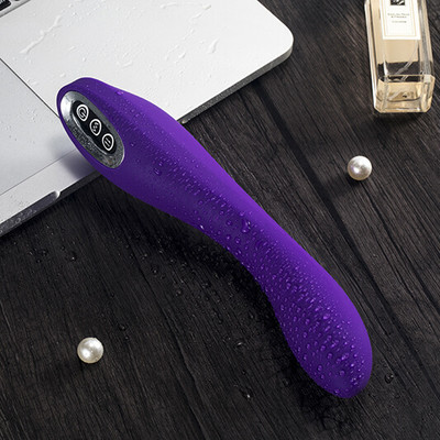 Foto 2 do produto Vibrador de Ponto G com 7 Modos de Vibração e Esfera Estimuladora de Clitóris com 3 Intensidades, Recarregável via USB - Silicone Toy Body Safe | 10,5 x 3,2 cm | Disponível em 2 Cores