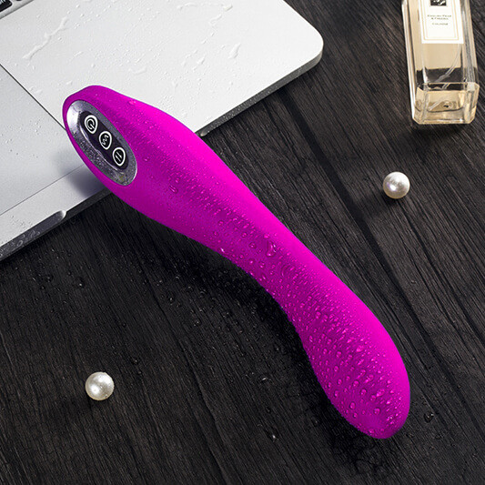 Vibrador de Ponto G com 7 Modos de Vibração e Esfera Estimuladora de Clitóris com 3 Intensidades, Recarregável via USB - Silicone Toy Body Safe | 10,5 x 3,2 cm | Disponível em 2 Cores - 7