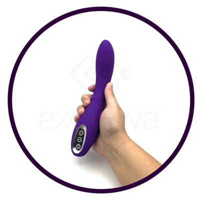 Foto 4 do produto Vibrador de Ponto G com 7 Modos de Vibração e Esfera Estimuladora de Clitóris com 3 Intensidades, Recarregável via USB - Silicone Toy Body Safe | 10,5 x 3,2 cm | Disponível em 2 Cores
