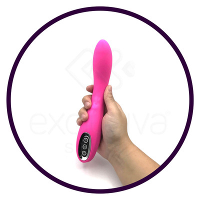 Foto 8 do produto Vibrador de Ponto G com 7 Modos de Vibração e Esfera Estimuladora de Clitóris com 3 Intensidades, Recarregável via USB - Silicone Toy Body Safe | 10,5 x 3,2 cm | Disponível em 2 Cores