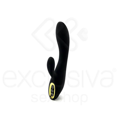 Foto 1 do produto Silicone Toy - Vibrador Estimulador de Ponto G e Clítoris Recarregável em Silicone com 10 Modos de Vibração - 13 x 3,4 cm