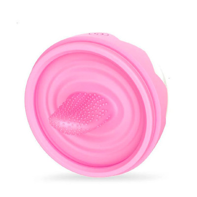 Foto 3 do produto Simulador de Sexo Oral Estimulador de Clítoris em Silicone Recarregável com 7 Modos de Vibrações, Função de Aquecimento - Dibe Sex Massager - 17,5 x 7,9 cm | Disponível em 2 Cores