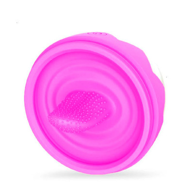 Foto 9 do produto Simulador de Sexo Oral Estimulador de Clítoris em Silicone Recarregável com 7 Modos de Vibrações, Função de Aquecimento - Dibe Sex Massager - 17,5 x 7,9 cm | Disponível em 2 Cores