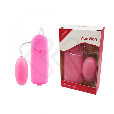 Single Vibrating - Cápsula Vibratória com Vibração Única e Controle Remoto com Fio - 5,5 x 2,5 cm