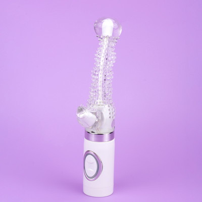 Foto 1 do produto Vibrador Estimulador de Ponto G e Clítoris com 3 Modos de Vibração e 3 Velocidades de Rotação - Sio Hime Êxtase | 10 x 3 cm