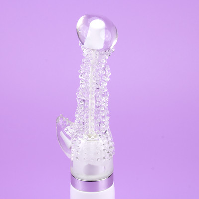 Foto 2 do produto Vibrador Estimulador de Ponto G e Clítoris com 3 Modos de Vibração e 3 Velocidades de Rotação - Sio Hime Êxtase | 10 x 3 cm