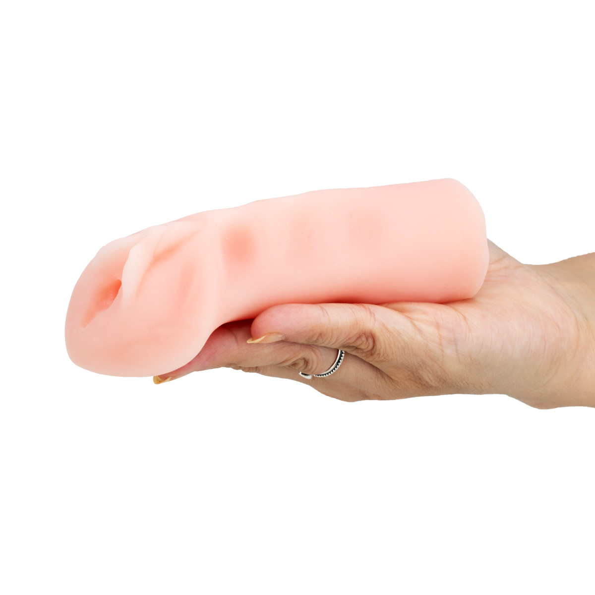 Masturbador em Cyberskin com Formato de Vagina com Texturas Internas - Sexy Fantasy Skin Touch | 13 x 4 cm - 3