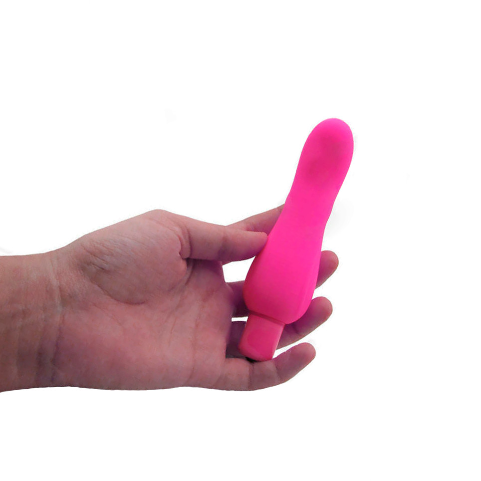 Vibrador Ponto G em Silicone com 7 Modos de Vibração - Aphrodisia Slender Pleasure Vibe | 10 x 3,3 cm | Disponível em 2 Cores - 5