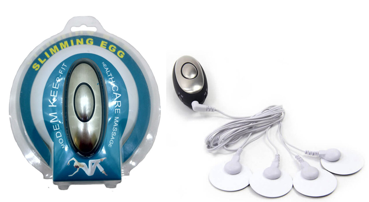 Slimming Egg - Kit com 4 Lâminas Adesivas Eletro Choque com Controle Remoto - 1