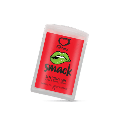 Smack - Lâminas Comestíveis Shock Para Sexo Oral | Sabor: Morango