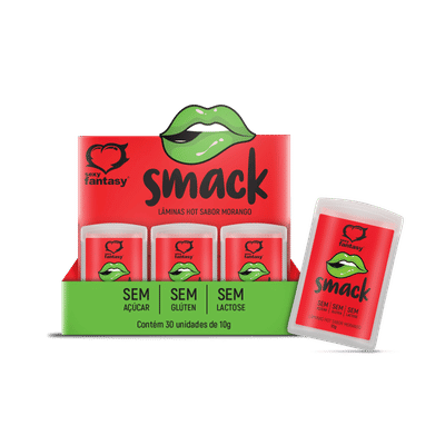 Smack - Lâminas Comestíveis Shock Para Sexo Oral | Sabor: Morango