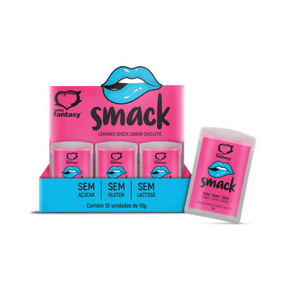 Smack - Lâminas Comestíveis Shock Para Sexo Oral | Sabor: Chiclete