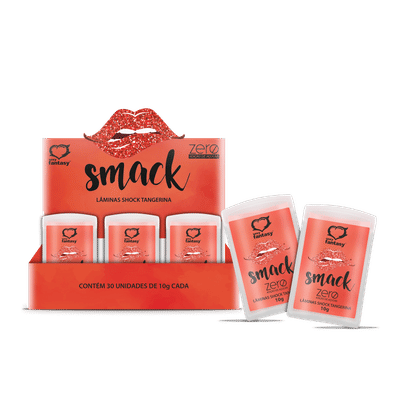 Smack - Lâminas Comestíveis Shock Para Sexo Oral | Sabor: Tangerina